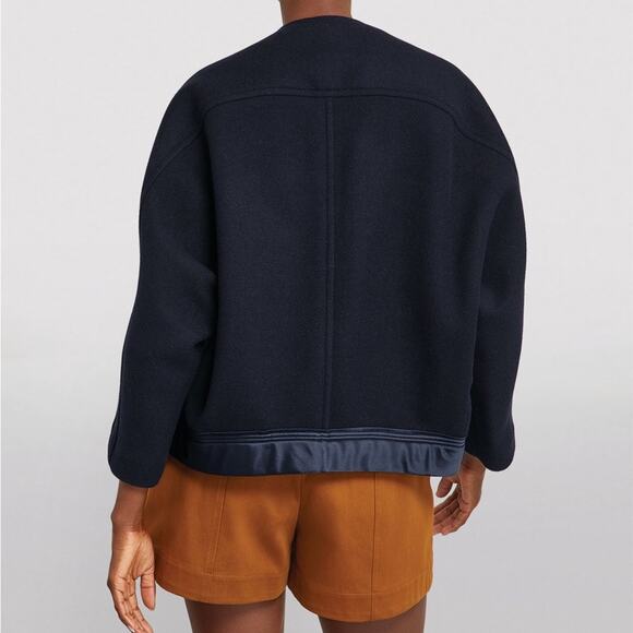 CHLOE Wool Blend Sweater Coat Black Retails $1,950 New - Picture 3 of 12